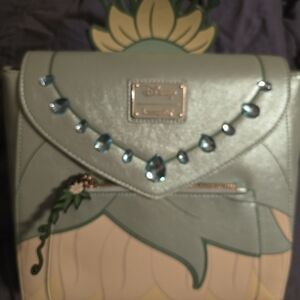 Disney Women's Floral Backpack - Green and Yellow
